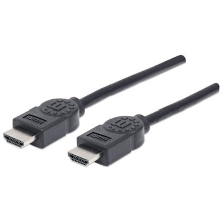 Manhattan HDMI Male to Male High Speed Shielded Cable 6' Black