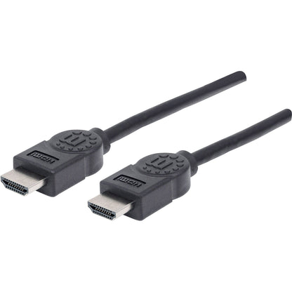 Manhattan HDMI Male to Male High Speed Shielded Cable 6' Black