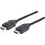 Manhattan HDMI Male to Male High Speed Shielded Cable 6' Black