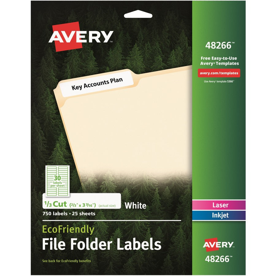 Avery&reg; EcoFriendly File Folder Label