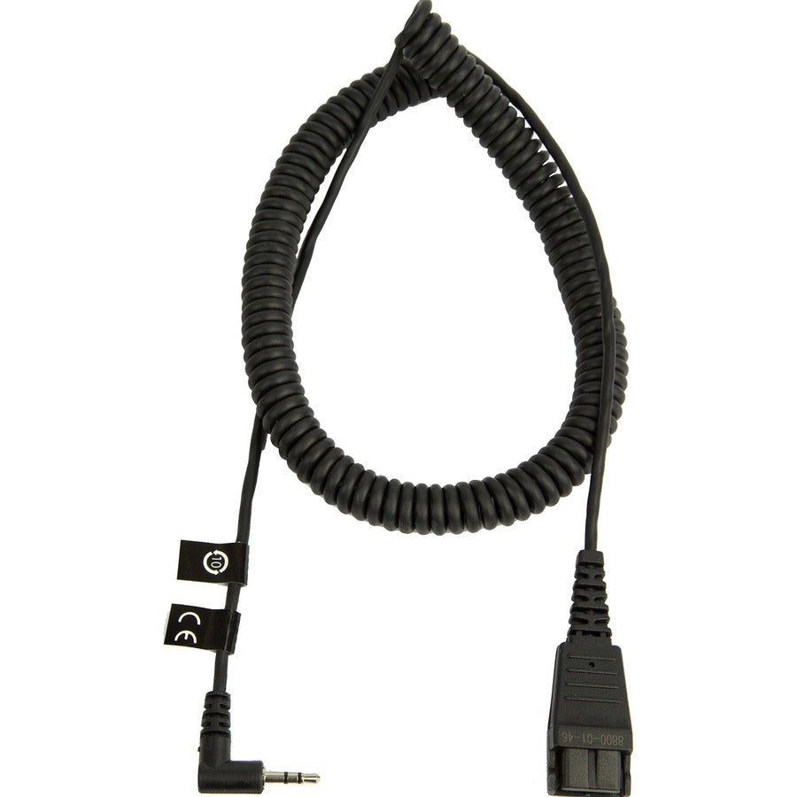 2M COILED CORD W/ 2.5MM PLUG   