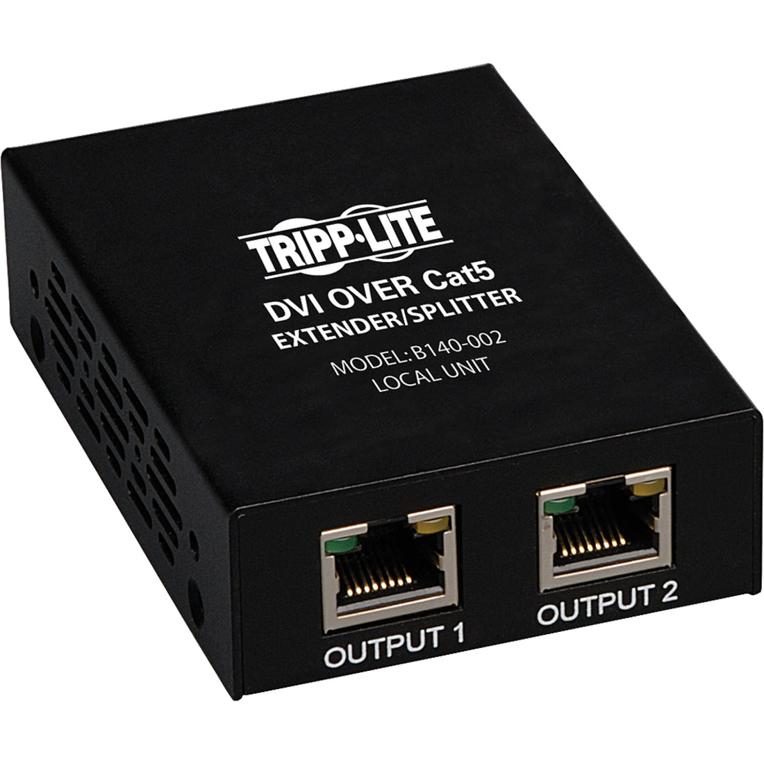 Tripp Lite 2-Port DVI over Cat5/6 Splitter/Extender Box-Style Transmitter for Video DVI-D Single Link 200 ft. (60 m) TAA