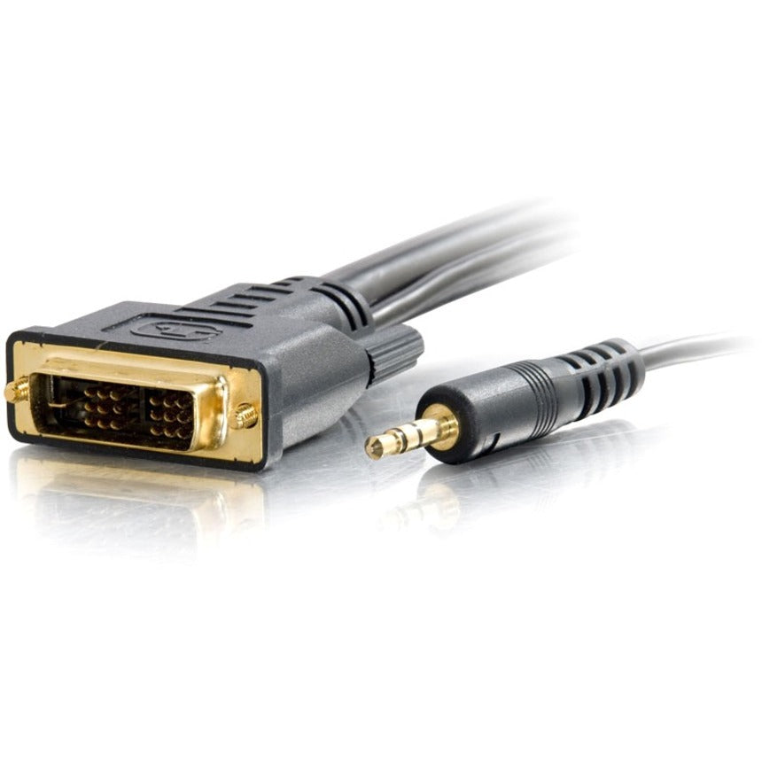 C2G 6ft Pro Series DVI-D + 3.5mm CL2 M/M Single Link Digital Video Cable