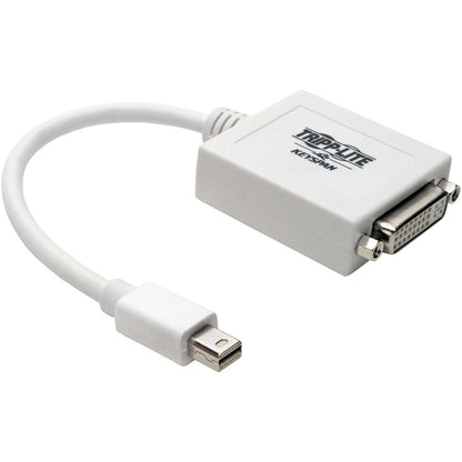 Tripp Lite Keyspan Mini DisplayPort to DVI Adapter Video Converter for Mac/PC White (M/F) 6-in. (15.24 cm)
