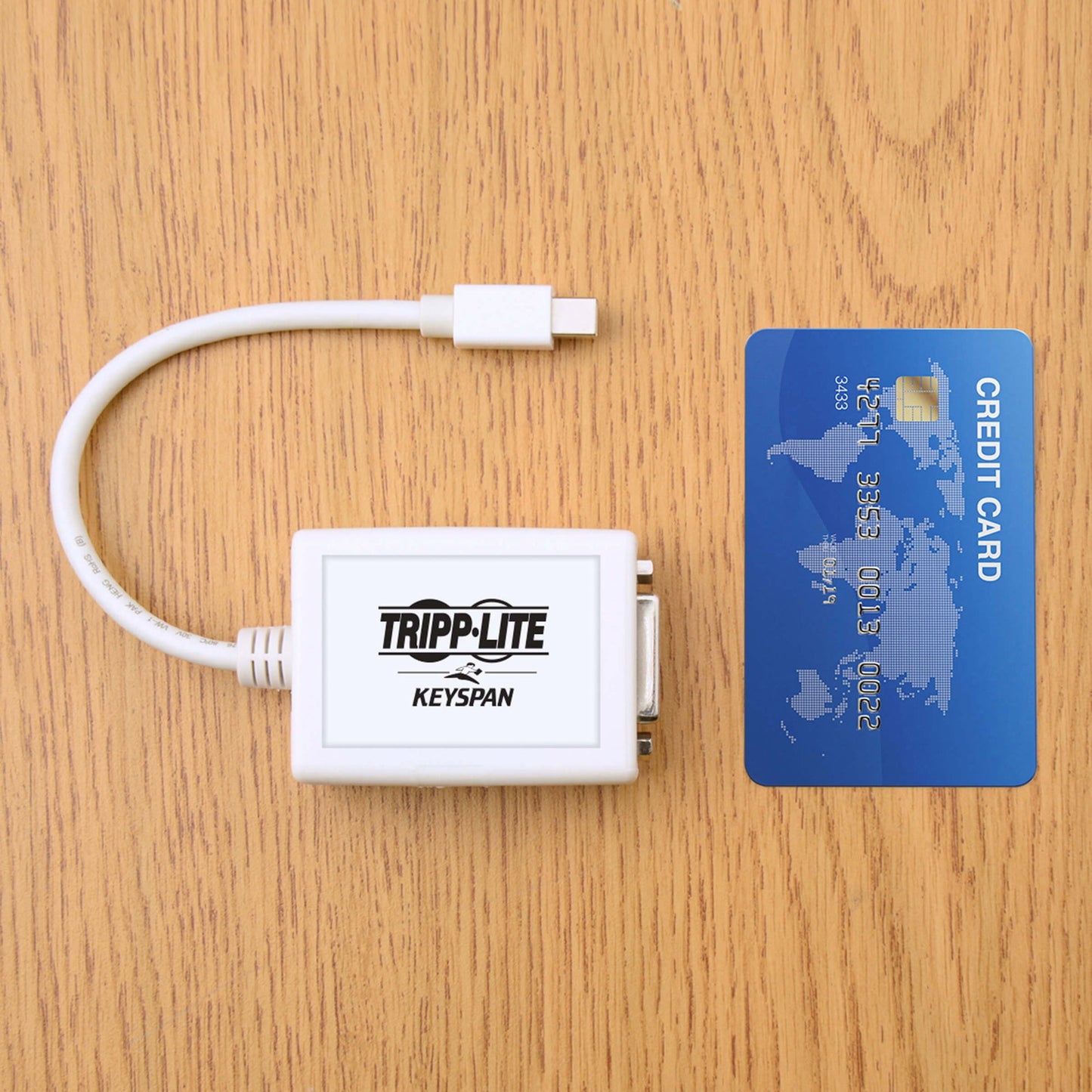 Tripp Lite Keyspan Mini DisplayPort to DVI Adapter Video Converter for Mac/PC White (M/F) 6-in. (15.24 cm)