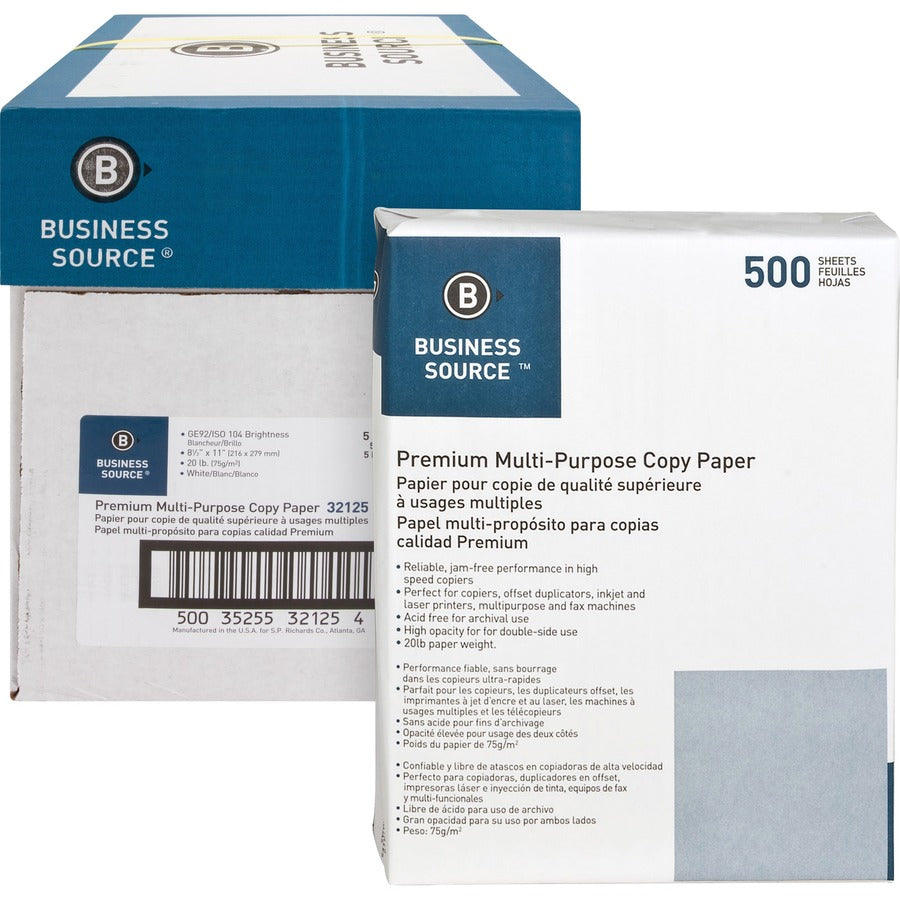 Business Source Premium Multipurpose Copy Paper