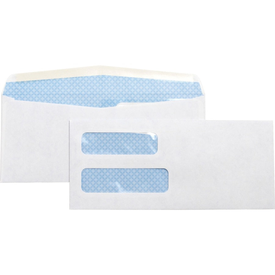 Business Source No. 10 Double-Window Invoice Envelopes