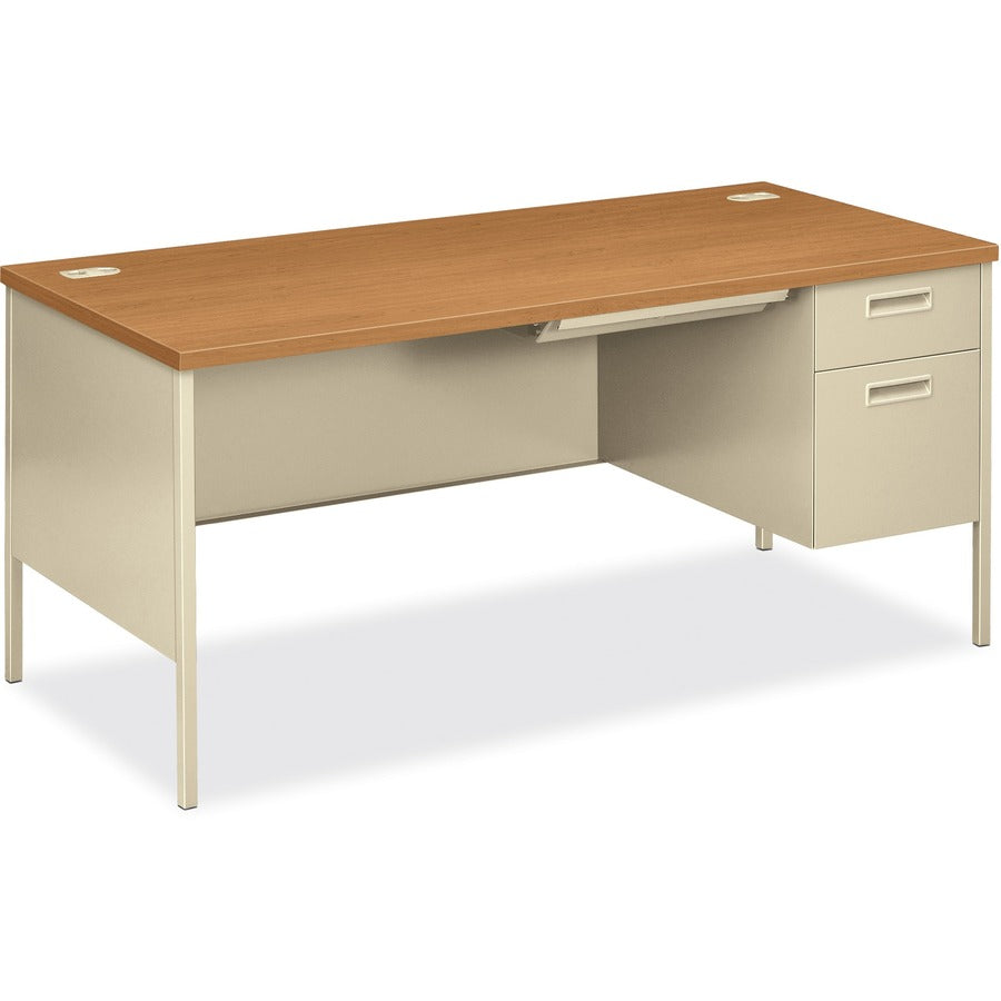 HON Metro Classic Right Pedestal Desk - 2-Drawer