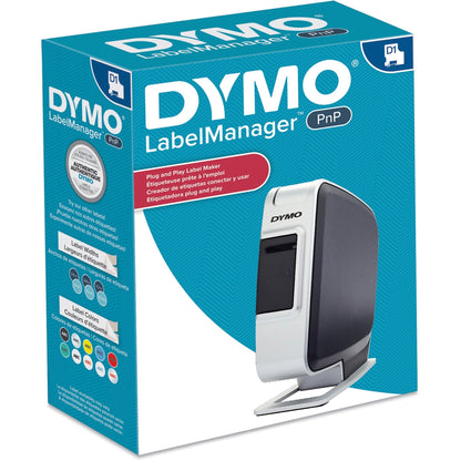 Dymo LabelManager Thermal Transfer Printer - Label Print - Battery Included - With Cutter - Black Silver