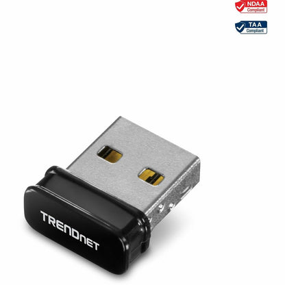 TRENDnet Wireless N150 Micro USB Adapter WPA2 Encryption Easy Setup Ultra Compact Design QoS Windows & Mac Compatible TEW-648UBM