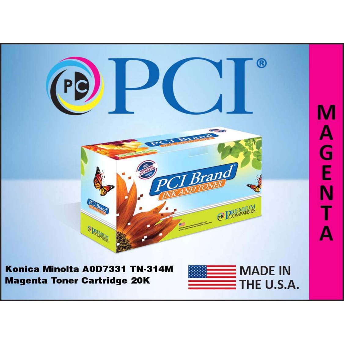 Premium Compatibles Laser Toner Cartridge - Alternative for Konica Minolta AOD7331 - Magenta - 1 / Each