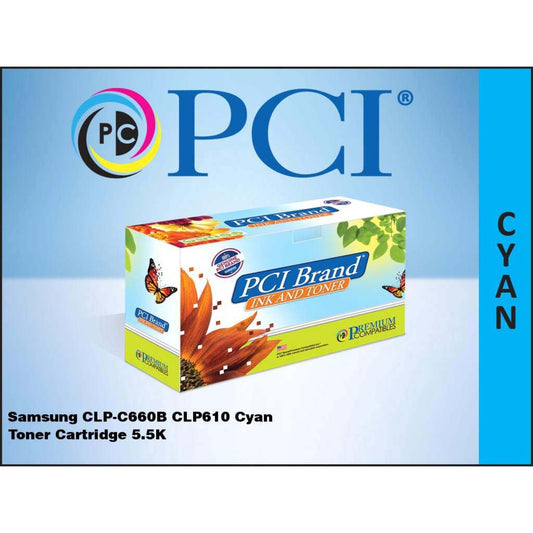 Premium Compatibles High Yield Laser Toner Cartridge - Alternative for Samsung CLP-C660B - Cyan - 1 / Each