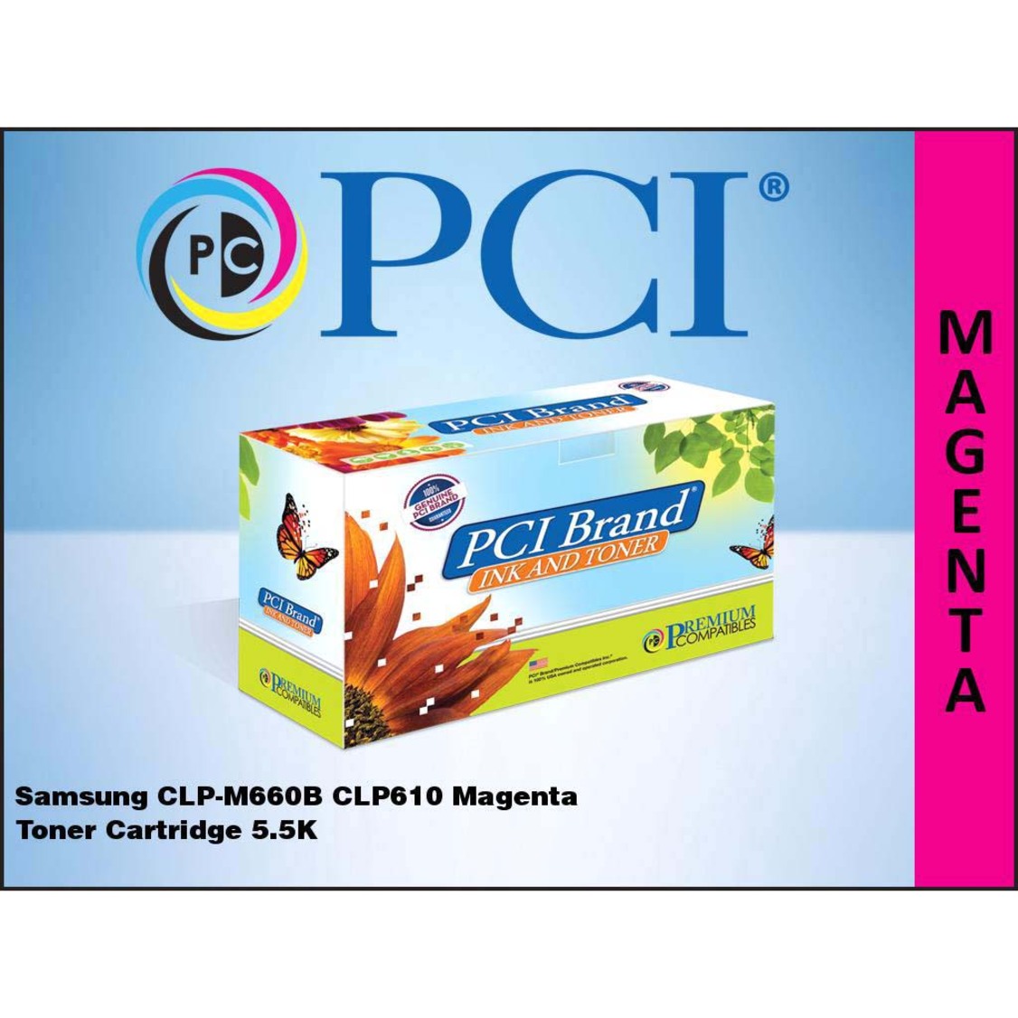 Premium Compatibles Laser Toner Cartridge - Alternative for Samsung CLP-M660B - Magenta - 1 / Each