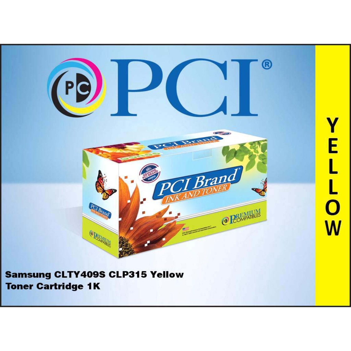 Premium Compatibles CLTY409SPC Laser Toner Cartridge - Yellow Pack