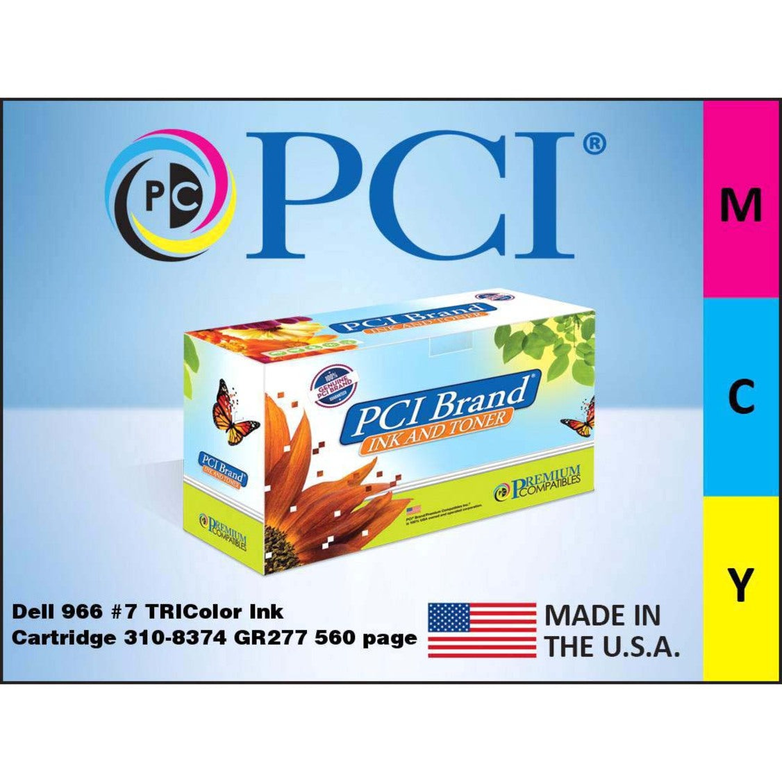 Premium Compatibles High Yield Inkjet Ink Cartridge - Alternative for Dell 310-8374 - Tri-color - 1 / Each