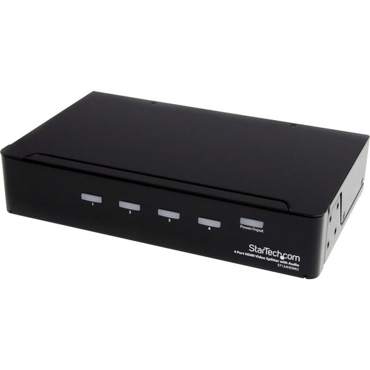 StarTech.com HDMI Splitter 1 In 4 Out &acirc;&euro;" 1080p &acirc;&euro;" 4 Port &acirc;&euro;"Mounting Brackets &acirc;&euro;" 1.3 Audio &acirc;&euro;" HDMI Multi Port &acirc;&euro;" HDMI Audio Splitter