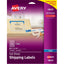 Avery® Shipping Labels Permanent Adhesive Matte Frosted Clear 8-1/2