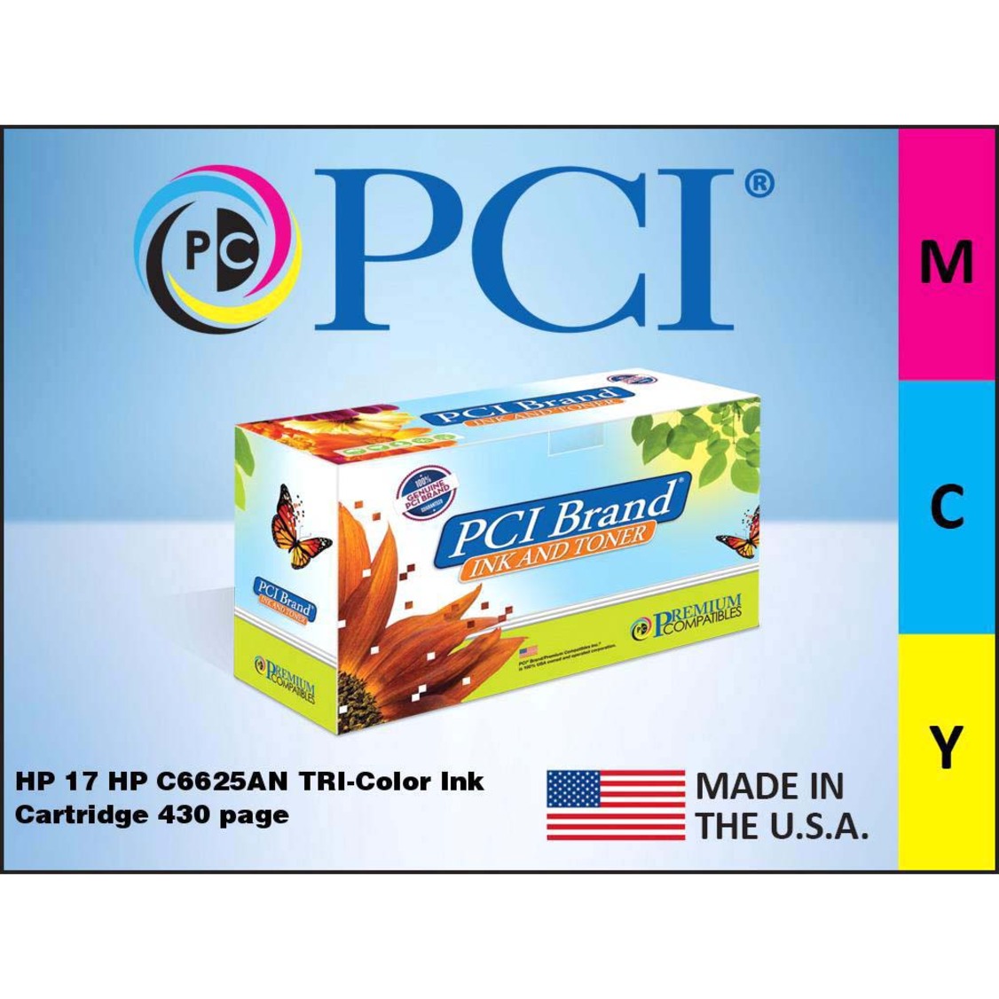 Premium Compatibles Inkjet Ink Cartridge - Alternative for HP C6625AN - Tri-color - 1 / Each