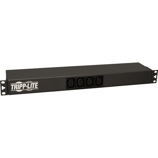 Tripp Lite PDU 1.6-3.8kW Single-Phase 100-240V Basic PDU 14 Outlets (12 C13 & 2 C19) C20 with L6-20P Adapter 12 ft. (3.66 m) Cord 1U Rack-Mount