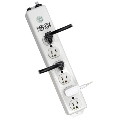 Tripp Lite Safe-IT Medical-Grade Power Strip UL 1363 6x Hospital-Grade Outlets Antimicrobial 6 ft. Cord