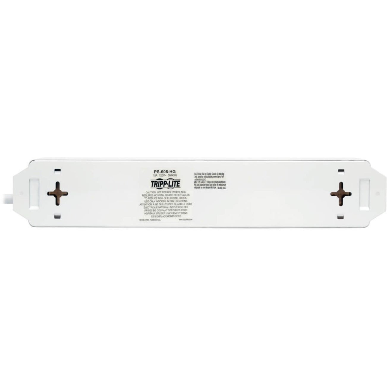 Tripp Lite Safe-IT Medical-Grade Power Strip UL 1363 6x Hospital-Grade Outlets Antimicrobial 6 ft. Cord