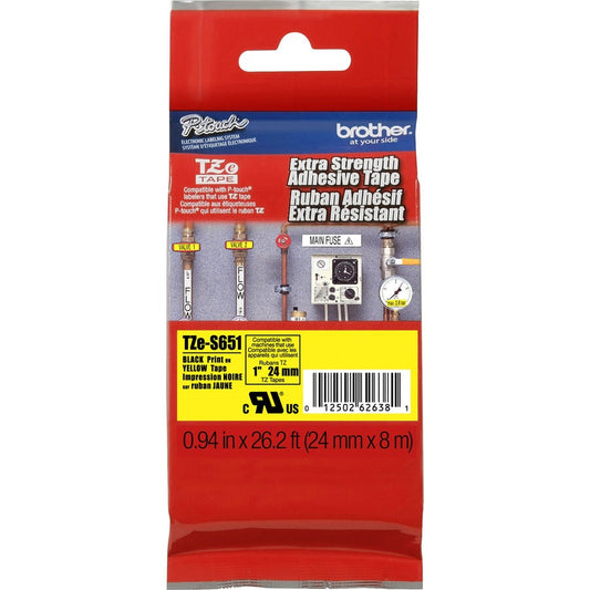 Brother P-Touch TZe Extra Strength Adhesive Tape