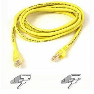 5FT CAT5E PATCH CABLE YELLOW   