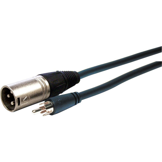 3FT XLR TO RCA MALE CABL       