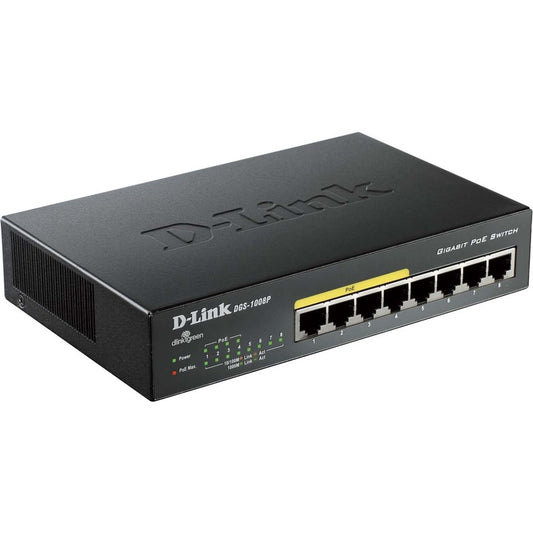 DGS-1008P 8PORT UNMANAGED      