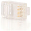 C2G RJ45 Cat5E Modular Plug for Round Stranded Cable Multipack (100-Pack)