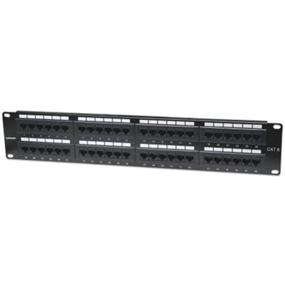 Intellinet Network Solutions 48-Port Rackmount Cat6 UTP 110/Krone Patch Panel 2U