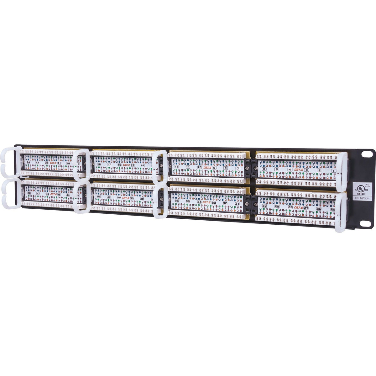 Intellinet Network Solutions 48-Port Rackmount Cat6 UTP 110/Krone Patch Panel 2U