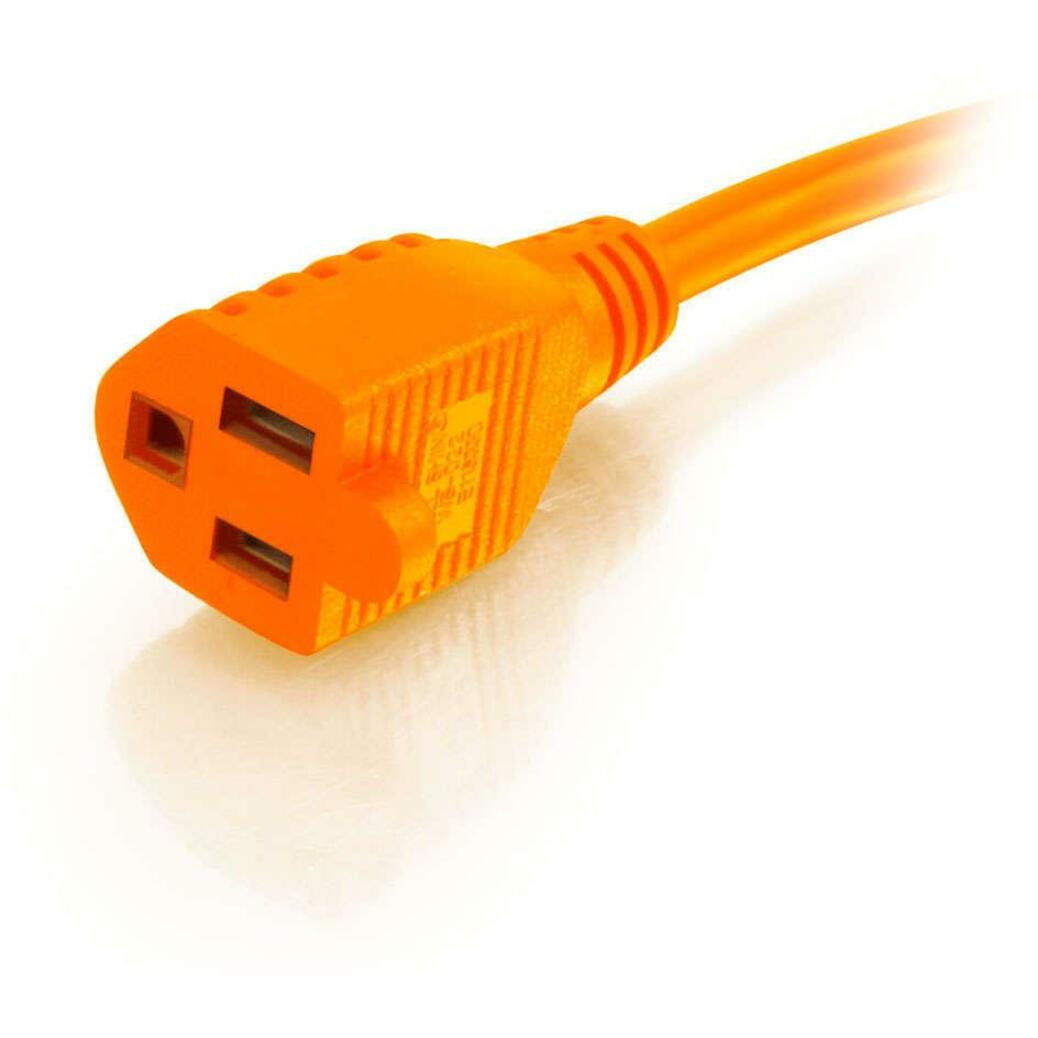 C2G 75ft 16 AWG Hospital Grade Power Extension Cord (NEMA 5-15P to NEMA 5-15R) - Orange