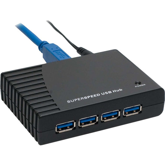 SYBA Multimedia 4 Port USB 3.0 Hub with Power Adapter