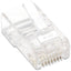 Intellinet Network Solutions Cat5e RJ45 Modular Plugs 2-Prong UTP For Stranded Wire 100 Plugs in Jar