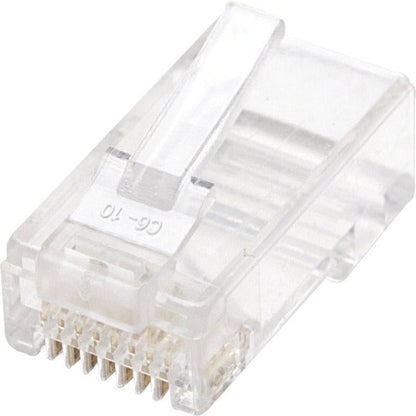 Intellinet Network Solutions Cat5e RJ45 Modular Plugs 2-Prong UTP For Stranded Wire 100 Plugs in Jar