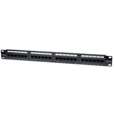 Intellinet Network Solutions 24-Port Rackmount Cat6 UTP 110/Krone Patch Panel 1U