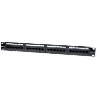Intellinet Network Solutions 24-Port Rackmount Cat6 UTP 110/Krone Patch Panel 1U
