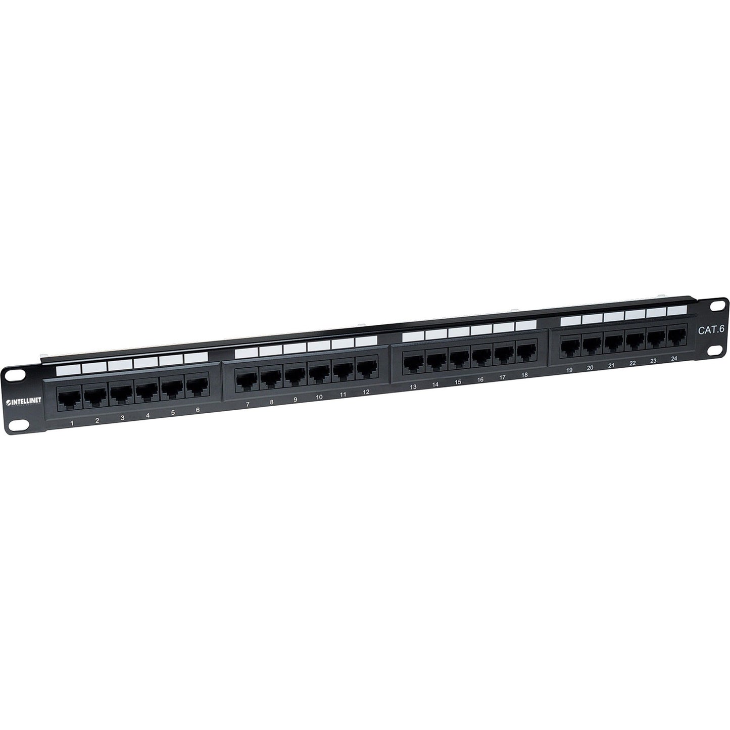 Intellinet Network Solutions 24-Port Rackmount Cat6 UTP 110/Krone Patch Panel 1U