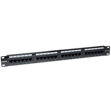 Intellinet Network Solutions 24-Port Rackmount Cat6 UTP 110/Krone Patch Panel 1U