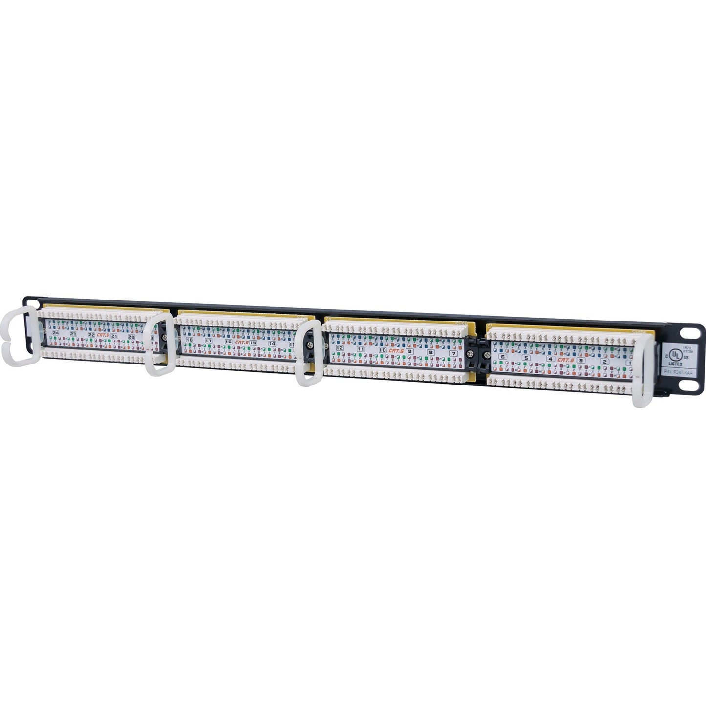 Intellinet Network Solutions 24-Port Rackmount Cat6 UTP 110/Krone Patch Panel 1U