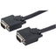 Manhattan SVGA HD15 Male to HD15 Female Monitor Cable 50' Black