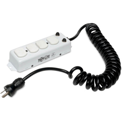 Tripp Lite Safe-IT UL 1363A Medical-Grade Power Strip for Patient-Care Vicinity 4x Hospital-Grade Outlets 3 ft. Coiled Cord