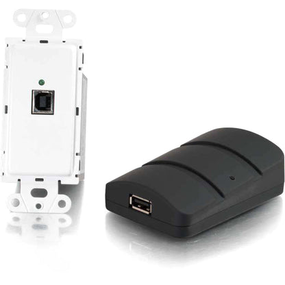 C2G TruLink USB 2.0 Superbooster Wall Plate Transmitter to Dongle Receiver Kit