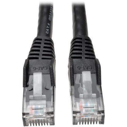 Tripp Lite Cat6 Gigabit Snagless Molded (UTP) Ethernet Cable (RJ45 M/M) PoE Black 30 ft. (9.14 m)