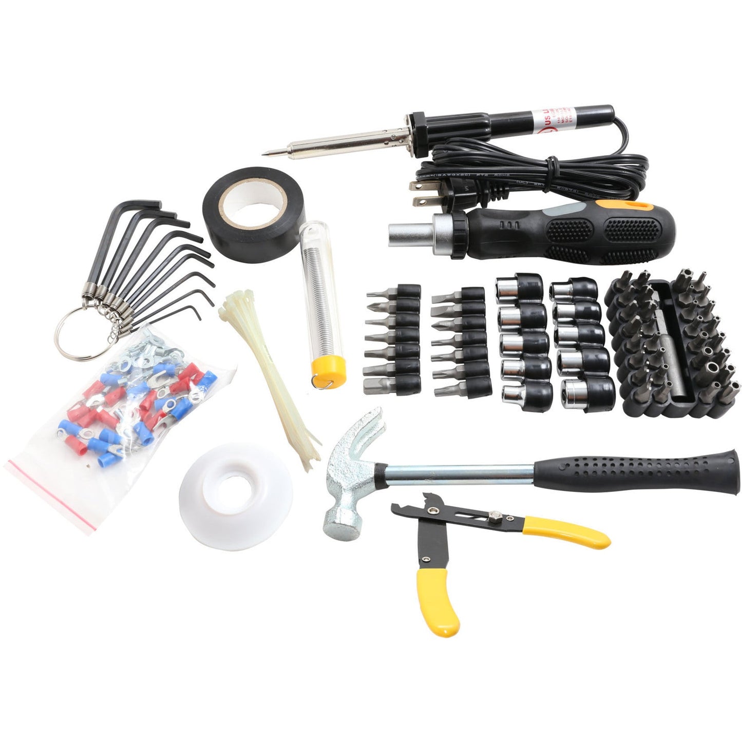 SYBA Multimedia 145 Piece Computer Electronic Tool Kit with Wire Cutter