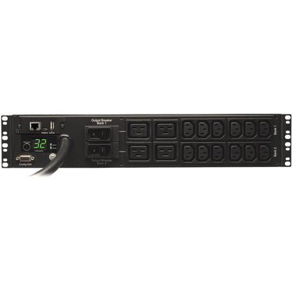 Tripp Lite PDU Monitored 230V 7.4kW 32A 12 C13; 4 C19 IEC-309 Horizontal 2U