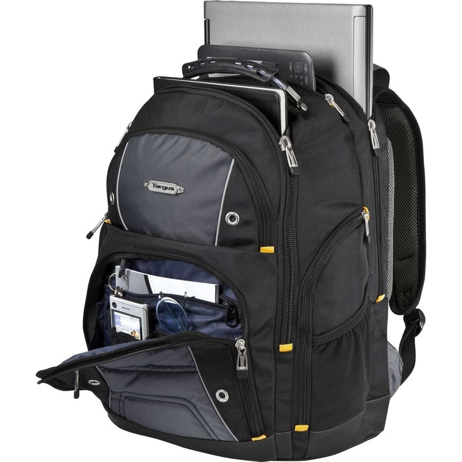 Targus Drifter II TSB239US Carrying Case Rugged (Backpack) for 17" Notebook - Black Gray