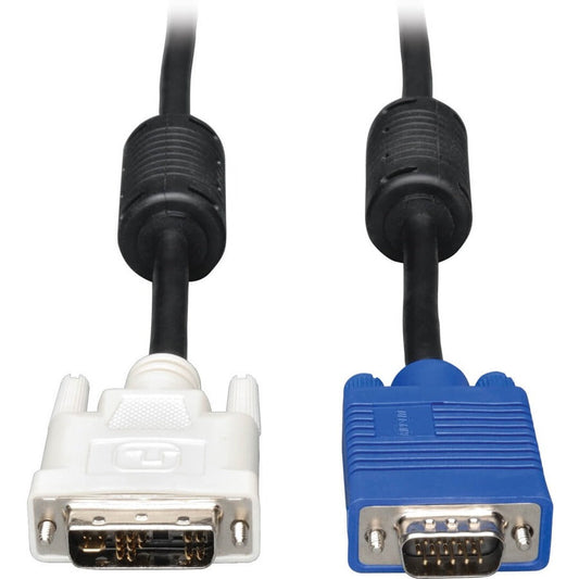 Tripp Lite DVI to VGA High-Resolution Adapter Cable with RGB Coaxial (DVI-A to HD15 M/M) 6 ft. (1.8 m)