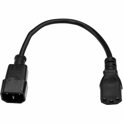 StarTech.com 3ft (1m) Power Extension Cord C14 to C13 10A 125V 18AWG Computer Power Cord Extension Power Supply Extension Cable
